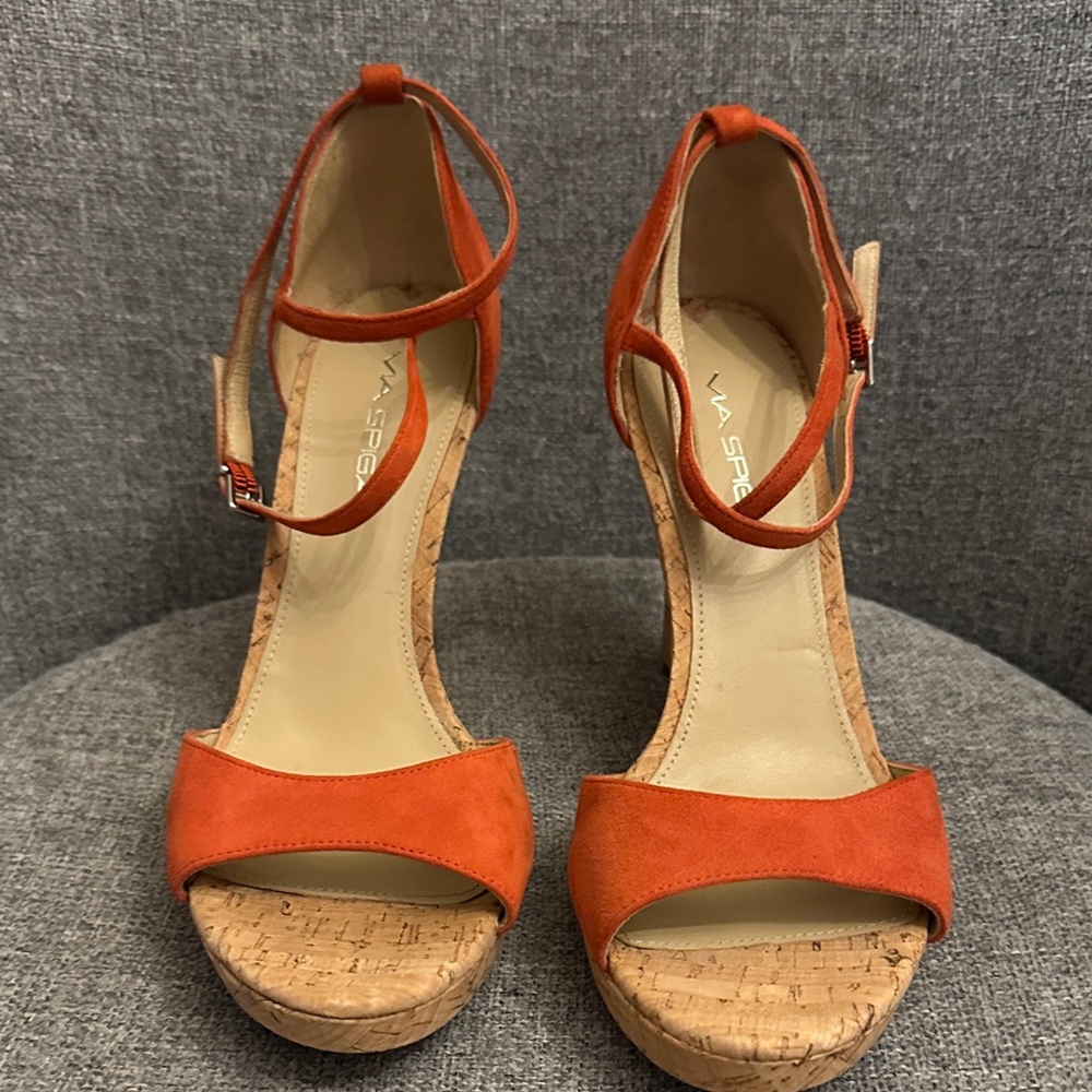 Via Spiga Women's Red Heeled Sandals